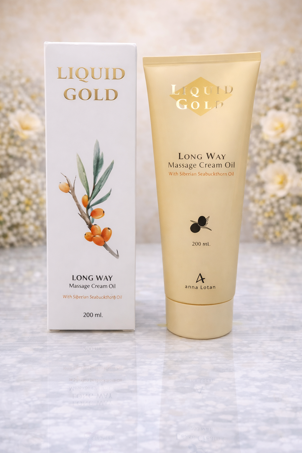 Liquid Gold Long Way Masážní olejový krém